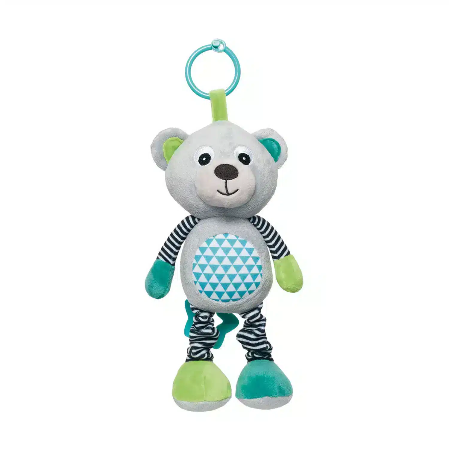 Peluche-musicale-68-053 Grey-vert-canpol