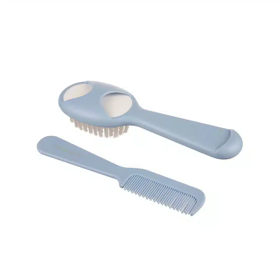 Set-brosse-et-peigne-56-160 Blu-blue-canpol