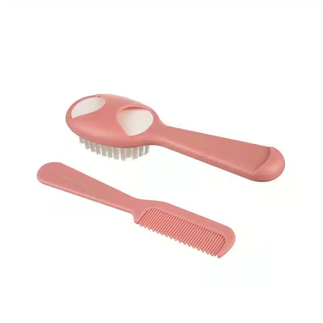 Set-brosse-et-peigne-56-160 Pin-rose-canpol