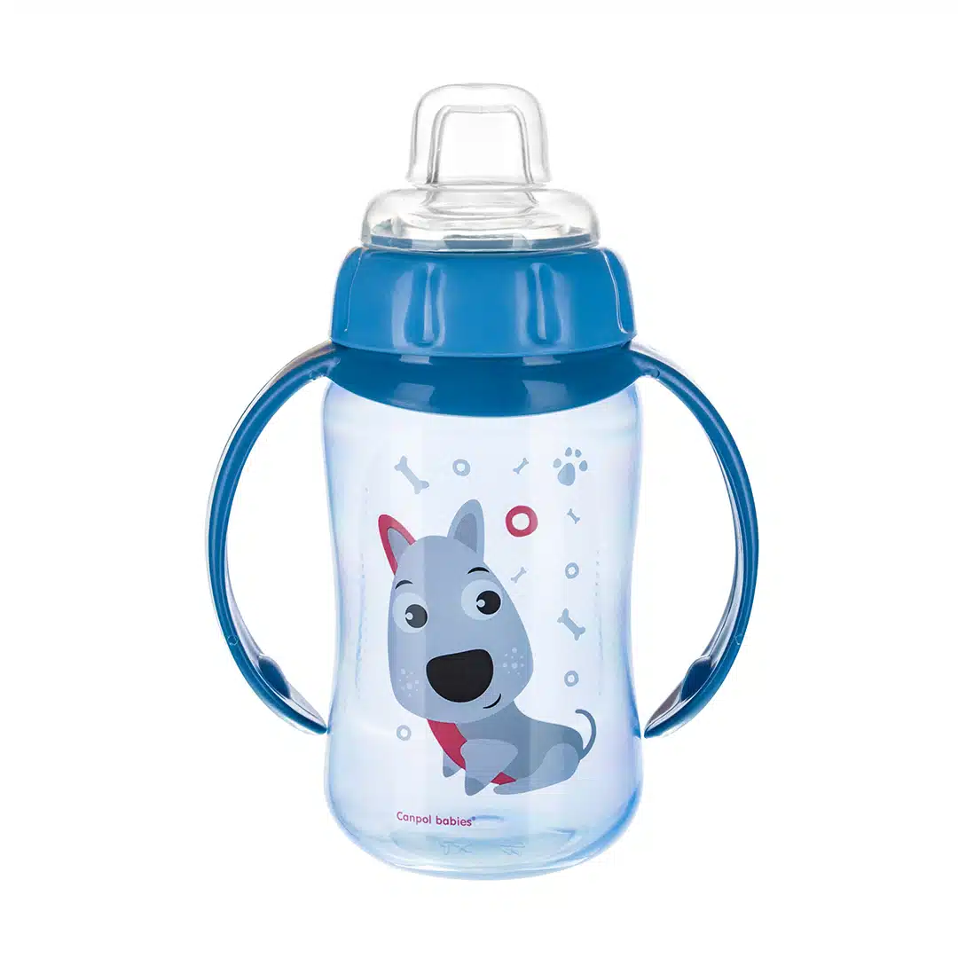 Tasse-à-anses-happy-animals-56-512 Bleu-320ml-canpol